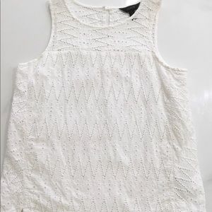 J. Crew Eyelet sleeveless top